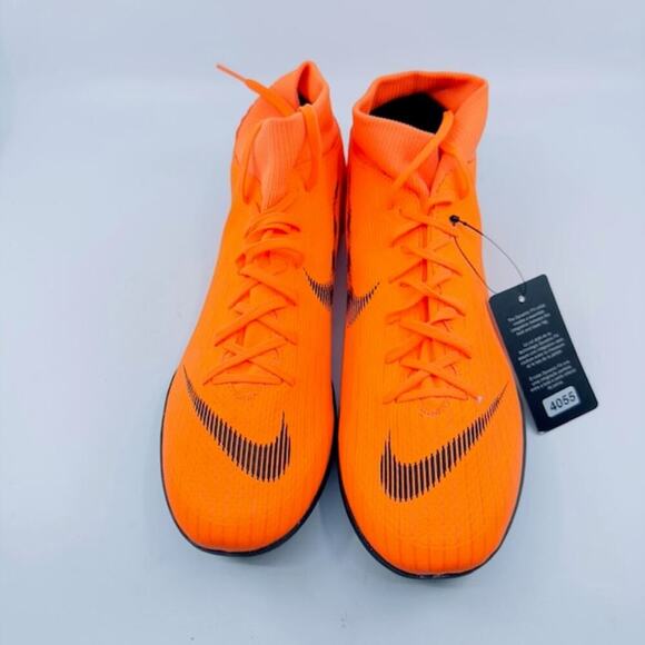 NEW Nike MercurialX SuperflyX 6 Academy TF Shoes AH7370-810 Orange Mens 9.5 - Picture 2 of 8